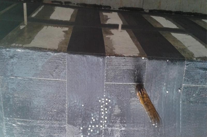 山亭楼板使用碳纤维加固